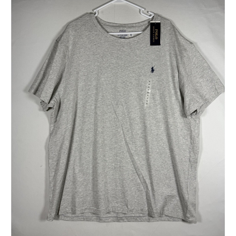NWT Polo Ralph Lauren Shirt Mens XXL Gray T-Shirt Short Sleeve 100% Cotton